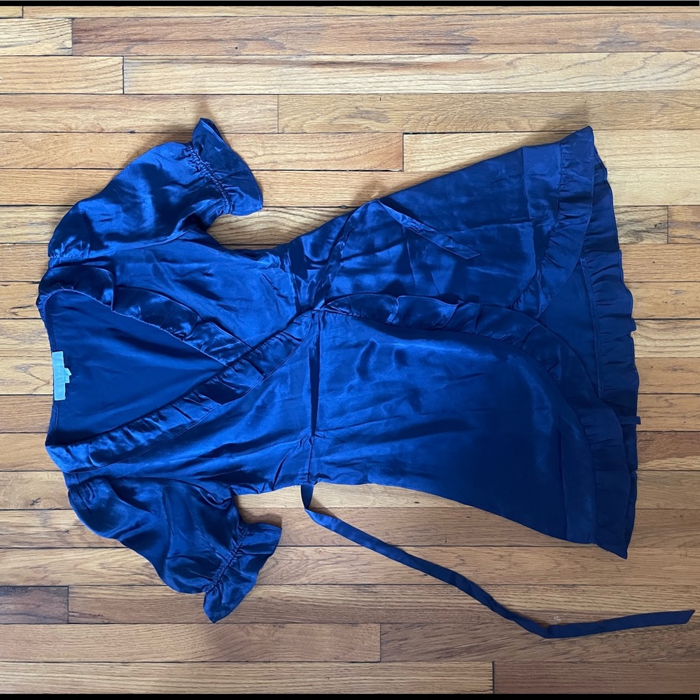 Hillhouse Silk Wrap Dress